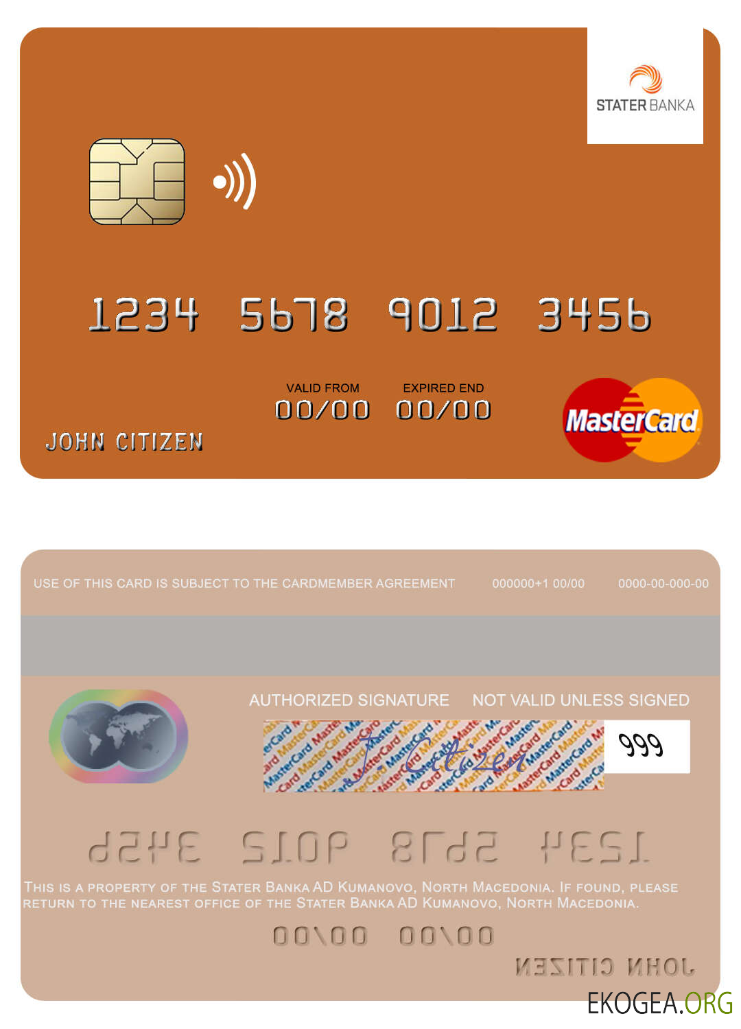 Macédoine du Nord Stater Banka AD Kumanovo mastercard